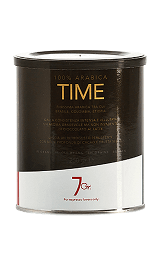 7Gr. Caffe Time 100% Arabica 250g Bohnen Dose 7Gr. Caffe Time 100% Arabica 250g Bohnen Dose