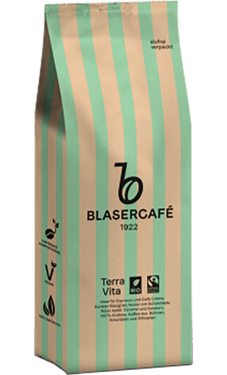 Blaser Kaffee Espresso Terra Vita Fairtrade 1kg Bohnen