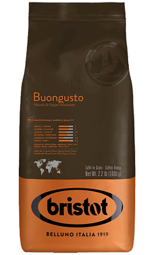 Bristot Kaffee Espresso Buongusto Crema Oro 1kg Bohnen