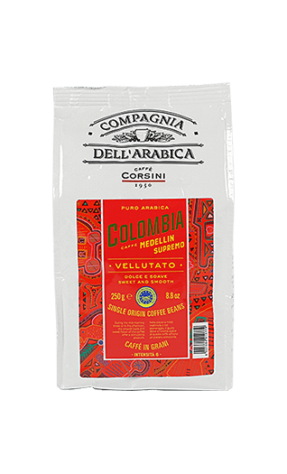 Caffe Corsini Kaffee Espresso Colombia Medellin 250g Bohnen