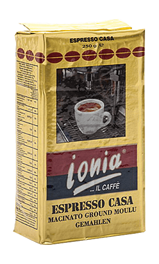 Ionia Kaffee Espresso Casa gemahlen 250g