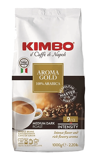 Kimbo Caffe Aroma Gold 100% Arabica 1kg Bohnen