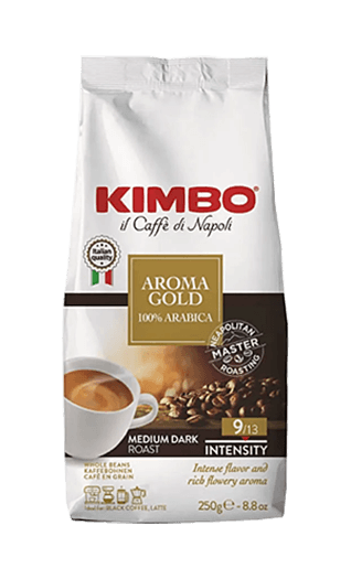 Kimbo Kaffee Espresso Aroma Gold 100% Arabica 250g Bohnen