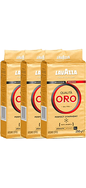 Lavazza Qualita Oro 3 x 250g gemahlen Lavazza Qualita Oro 3 x 250g gemahlen