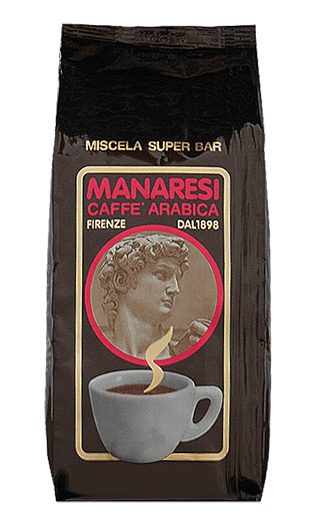 Manaresi Kaffee Espresso Super Bar Brown 1kg Bohnen