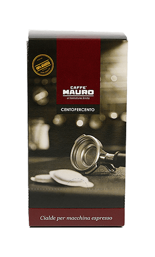 Mauro Kaffee Espresso Centopercento Pads 18 Stück