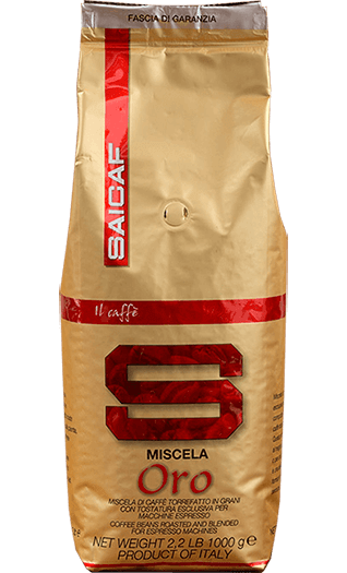 Saicaf Caffe Miscela Oro 1kg Bohnen Saicaf Caffe Miscela Oro 1kg Bohnen