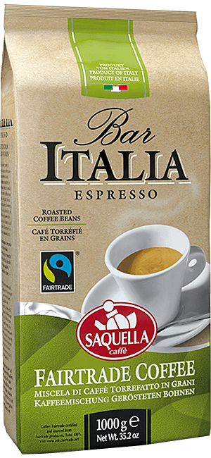 Saquella Bar Italia Fairtrade 1kg Bohnen