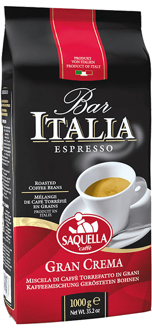 Saquella Bar Italia Gran Crema 1kg Bohnen