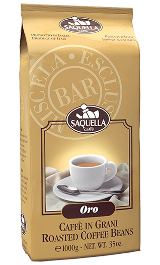 Saquella Kaffee Espresso Miscela Esclusiva Oro Bar 1kg Bohnen