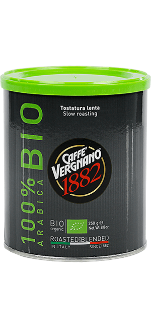 Vergnano 100% Arabica Bio 250g gemahlen Dose Vergnano 100% Arabica Bio 250g gemahlen Dose