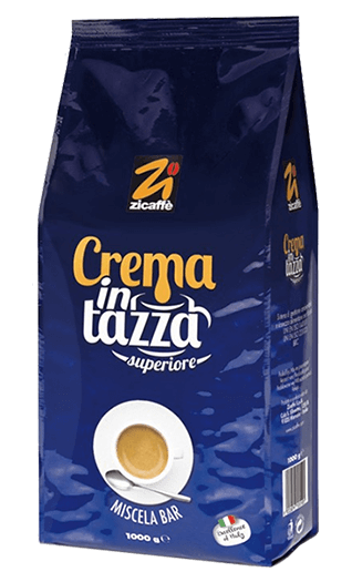 Zicaffe Kaffee Espresso Crema in Tazza Superiore 1kg Bohnen